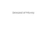 Demand of Money