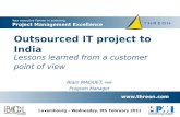 Outsourced IT project to India