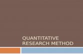 Quantitative Research Method