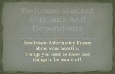 Welcome student Veterans And Dependents