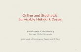 Online and Stochastic  Survivable Network Design