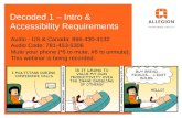 Decoded 1 – Intro & Accessibility Requirements