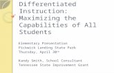 Differentiated Instruction:  Maximizing the Capabilities of All Students