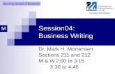 Session04: Business Writing