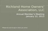 Richland Home Owners’ Association, LLC