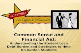 Common Sense and Financial Aid: Understanding the Student Loan Debt Burden and Strategies to Help Un-burden Students