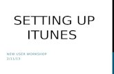 Setting up  itunes