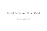 Credit Cards and Other Debt