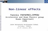 Non-linear effects Yannis PAPAPHILIPPOU Accelerator and Beam Physics group Beams Department CERN