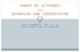 POWER OF ATTORNEY  vs. GUARDIAN AND CONSERVATOR