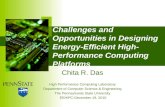 Challenges and Opportunities in Designing Energy-Efficient High-Performance Computing Platforms