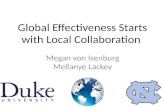 Global Effectiveness Starts with Local Collaboration