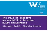 The role of relative accessibility in urban built environment