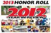 2013 Honor Roll/2012 Year In Review