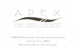 APEX 1994 Gala, 1st Anniversary