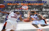 Lincoln Lions 2010-2011 Men's Basketball Media Guide
