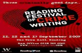 Reading Festival of Crime Writing Programme 2009