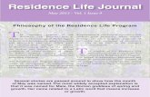 Residence Life Journal - May 2013