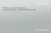Learning Institute Handbook 2011-12