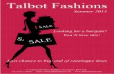 Talbot Fashions Summer Sale 2013