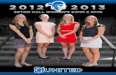 2012-13 Seton Hall Women's Swimming and Diving Media Guide