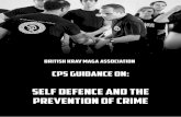C.P.S Guidence on Self Defence and the Prevention of Crime.