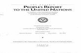 The Ontario Peoples Report to the United Nations