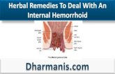 Herbal Remedies To Deal With An Internal Hemorrhoid