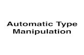 automatic type manipulation