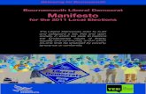 Bournemouth Liberal Democrats Manifesto - 2011