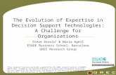The Evolution of Expertise in Decision Support Technologies: A Challenge for Organizations