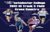2012-13 Westminster College (Pa.) Cross Country and Track & Field Guide