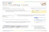 Self-Grading Quiz with Google Forms