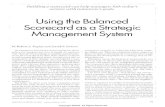 Using The Balanced Scorecard As A Strategic Management System By Kaplan Robert S Norton
