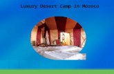 Luxury Desert Camp in Moroco