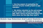 Mobile app retention and latest statistics on ios & android
