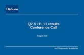 H1'11 Results - Conference Call