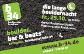 boulder, bar & beats in Beilngries am 25.10. ab 16 Uhr