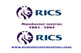 Manchester Matrics Presentation 03-04