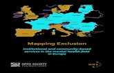 Mapping Exclusion - Institutional and community-based services in the mental health field in Europe