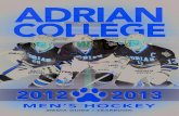 2012-13 Men's Ice Hockey Media Guide/Yearbook