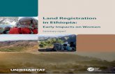 Land Registration in Ethiopia: Early Impacts on Women Summary Report