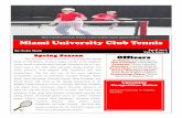 Miami Club Tennis April Newsletter