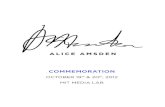 Alice Amsden Commemoration Program