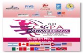 Bulletin No 5 XIII Senior Women´s Pan American Cup, México