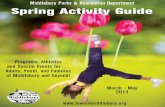 Middlebury Parks & Rec Spring Activity Guide
