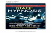 Modern Stage Hypnosis Guide - Excerpt