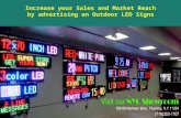 Increase your sales and market reach by advertising on outdoor led signs
