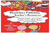 Bloomsbury Teacher Resources Catalogue January - June 2013