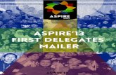 Aspire 13 - First Delegates Mailer